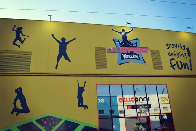 Jumping Warrior. Trampoline park