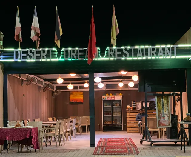 Desert dream restaurant Moroccan food,fast food and excursion to Erg Chegaga