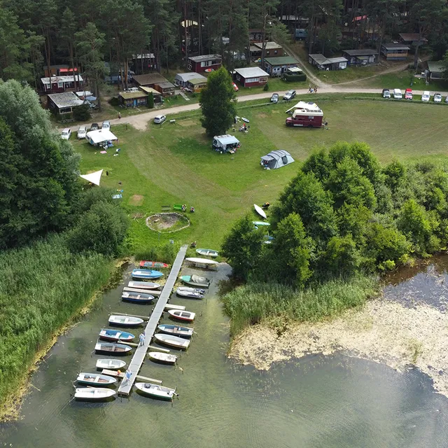 Nature campsite on Lake Dranser