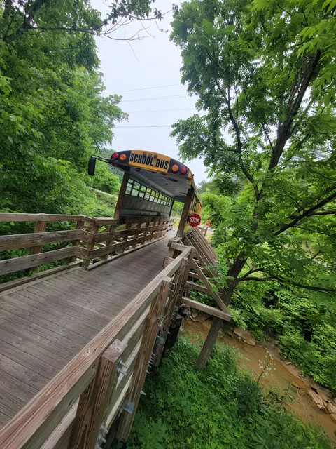 Prestonsburg Passage Rail Trail Ride-Thru School Bus Bridge