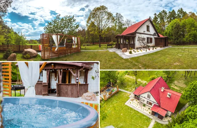 Ranczo w lesie, domki z jacuzzi