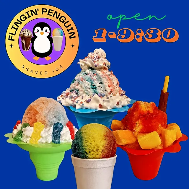 The Flingin Penguin Shaved Ice