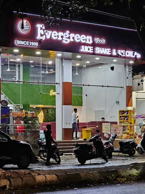 Evergreen Fruit Juice Shake And Ice Cream