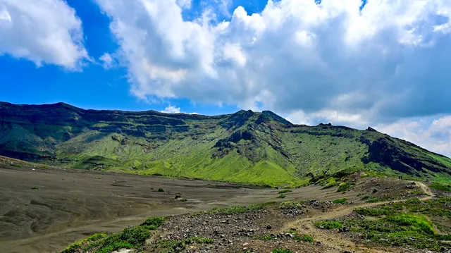 Mount Aso Crater Evacuation Rest Area Parking Lot