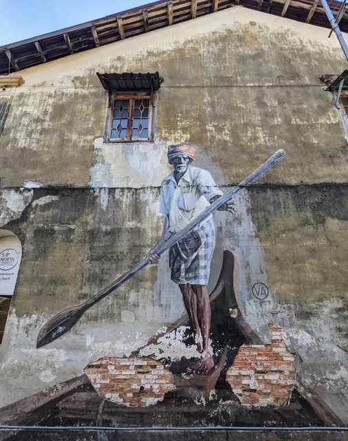 Street Art - "Fisherman" mural.