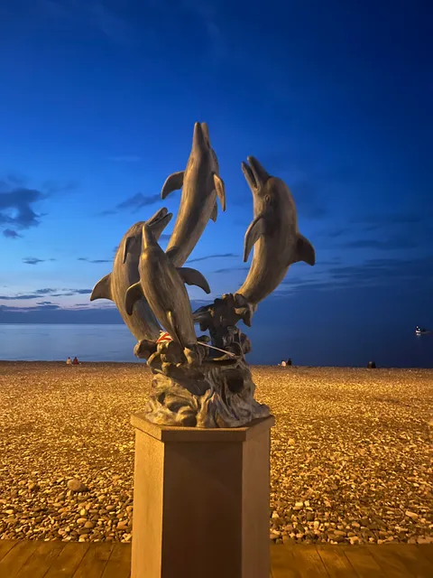 Monument of dolphins