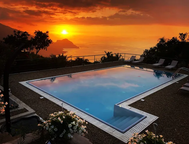 cefalù nest pool house terrace sea view