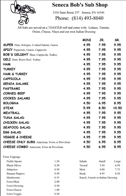 Seneca Bob's Sub Shop