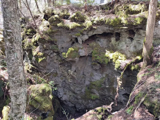 Water spout mounds and spherical limestones at Shirahone Onsen