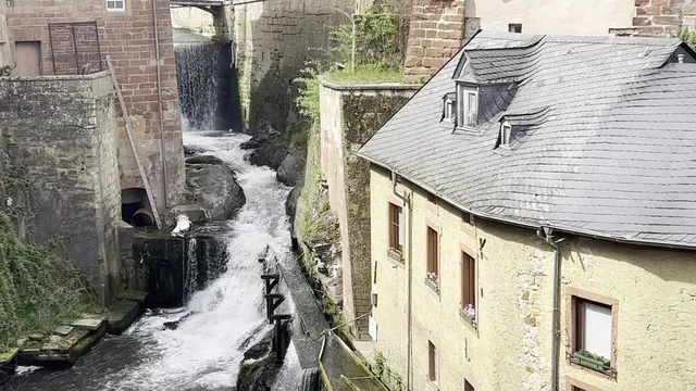 Wasserfall an der Hackenbacher Mühle