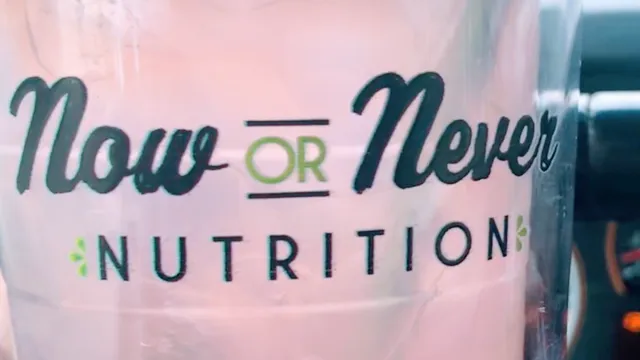 Now Or Never Nutrition