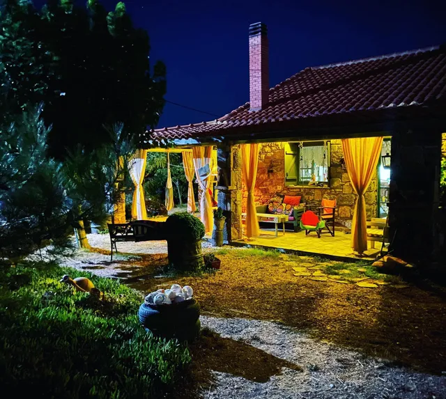 Greek traditional cottages