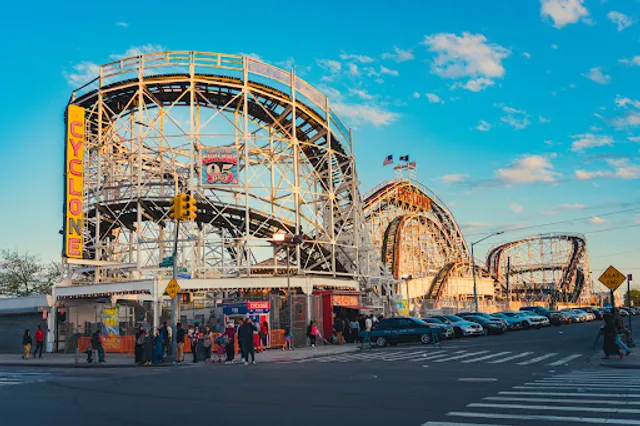 The Cyclone Roller Coaster at Luna Park in Coney Island
