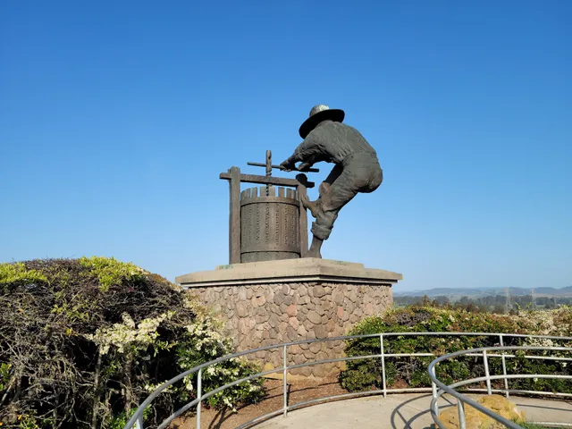 The Grape Crusher Sculpture