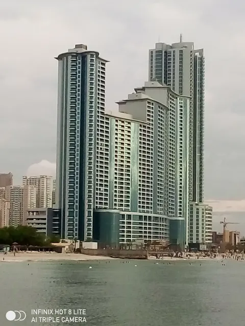 Ajman Beach Swimming and fishing corner