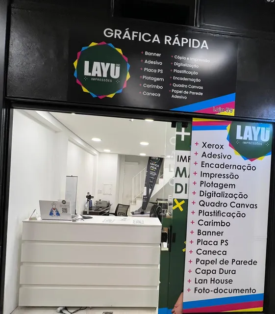 Layu Impressões | Gráfica Rápida e Copiadora - Unid. Paulista