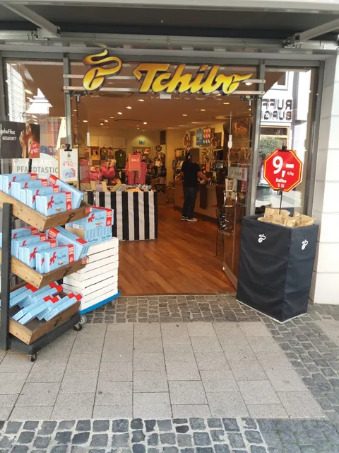 Tchibo shop with coffee bar