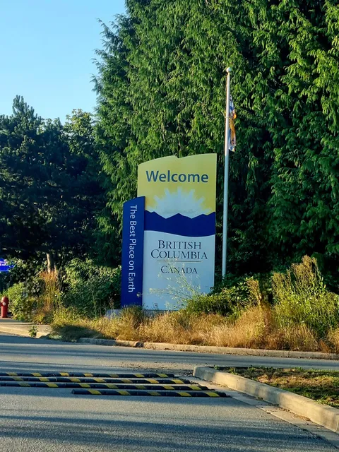 British Columbia Welcome Sign