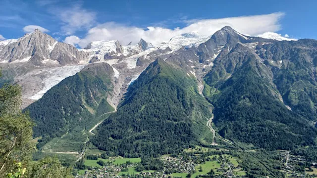 Point de vue Mont-Blanc et glacier des Bossons