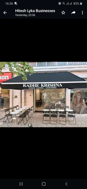 Radhe Krishna restaurant 100% vegetarian and vegan
