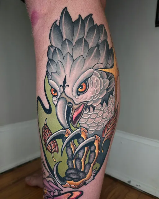 Blue Heron Tattoo