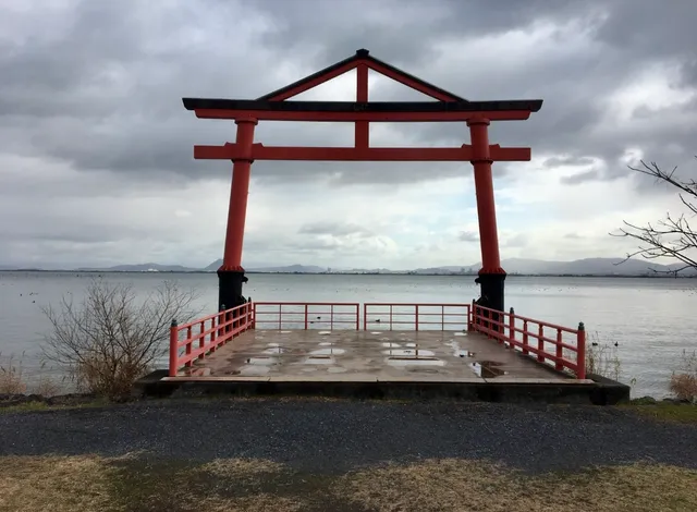 Hiyoshi Taisha Shrine Seven Willow Torii Gates