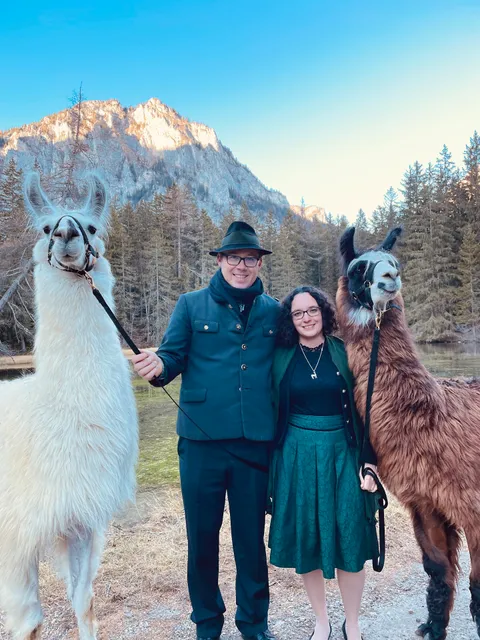 Alpakas, Lamas und Rentiere zum Grünen See