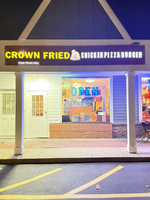 crown fried chicken and burger