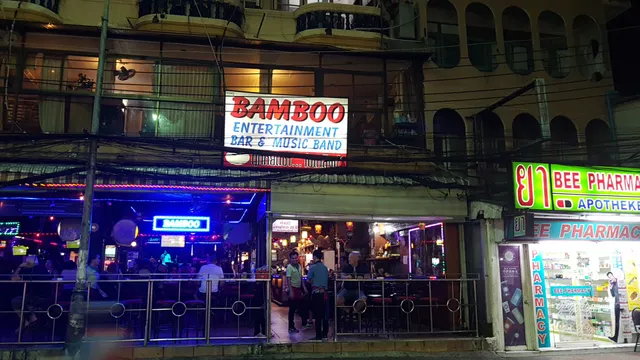 Bamboo bar beer