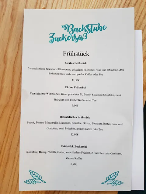 Backstube Zuckersüß