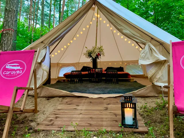Caravana Juliana Glamping / Mazury / Las / Jezioro
