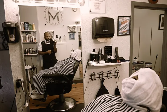 Modern barber lounge