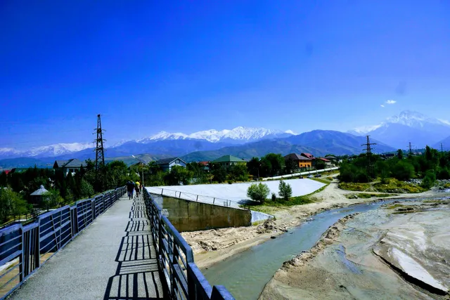 Big Almaty river bank