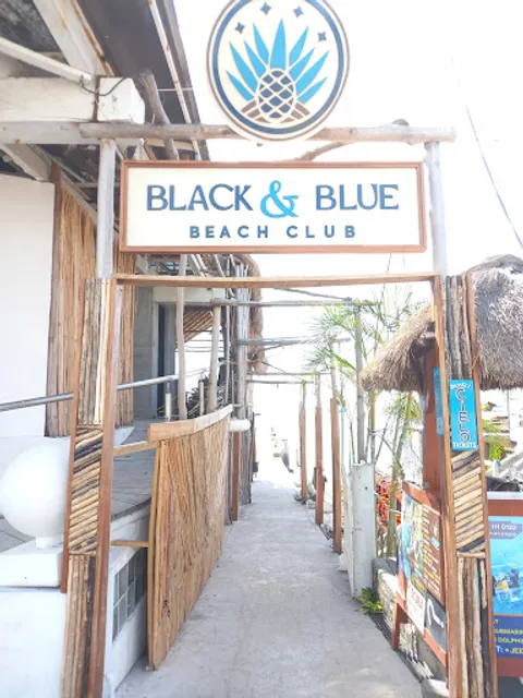 Cozumel beach Black and Blue