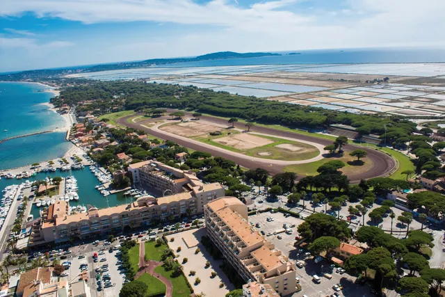 Racecourse of Hyères Palm trees beach