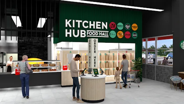 Kitchen Hub Food Hall Maple