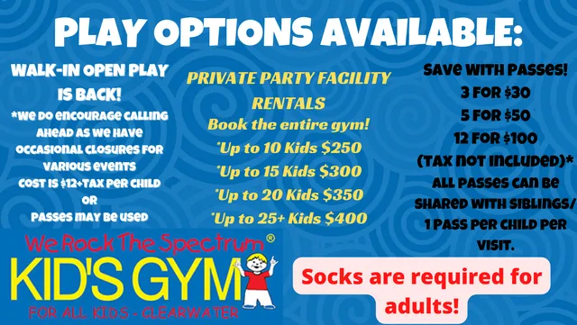 We Rock the Spectrum Clearwater- Check app for open playhours