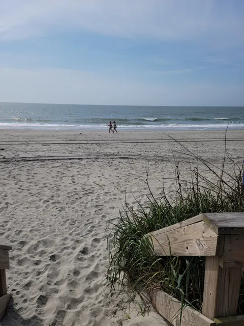 Free beach parking lot