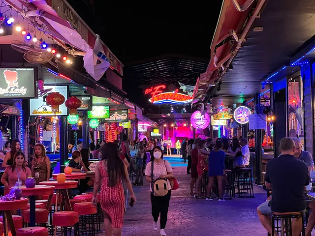 Patong Beach. Bangla Road Gate.