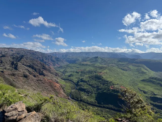 Canyon lookout with parking