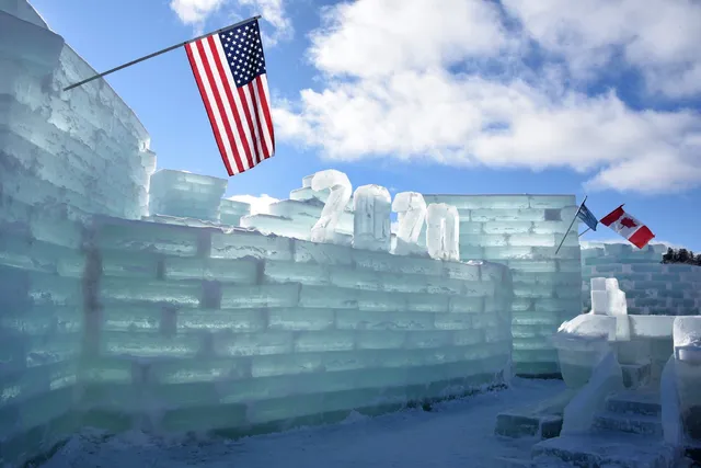 Ice Palace at the Saranac Lake Winter Carnival