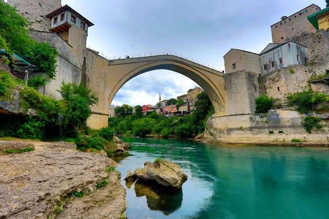 Beach below Stari Most