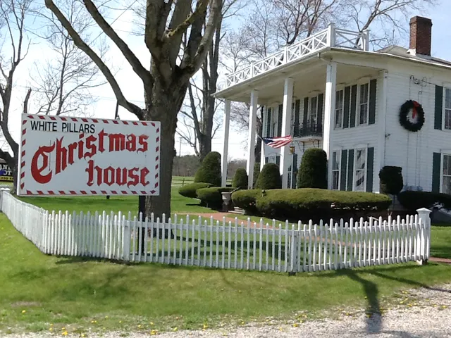 White Pillars Christmas House