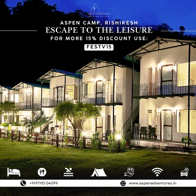 Aspen Riverside Resort - Luxury Camping in Rishikesh