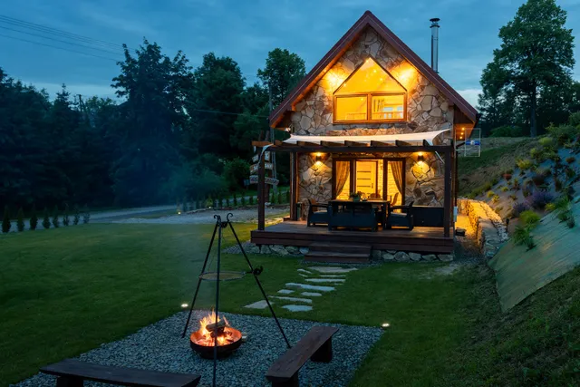 Kamienny Zakątek w Bieszczadach, Domek Zahoczewie, Całoroczny Domek Zahoczewie