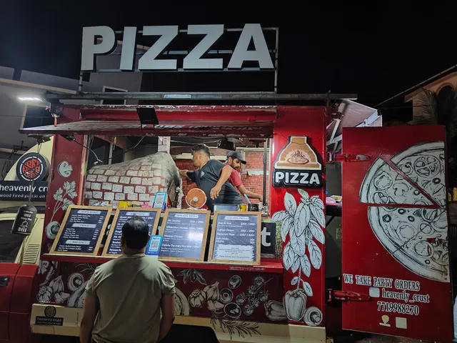heavenly crust - wood fired pizzas on truck