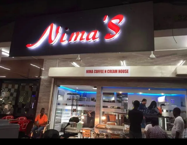 Nima's pizza Ice Cream burgers and also paanShop