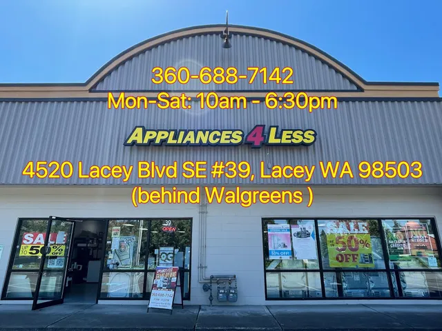 Appliances 4 Less Lacey-Discount Appliances & Scratch and Dent Appliances