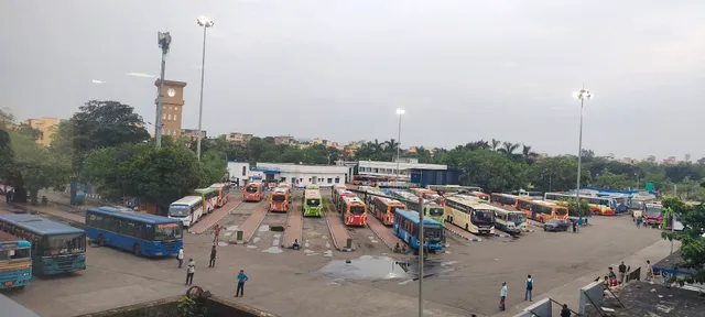Karunamoyee Bus Stand clock tower