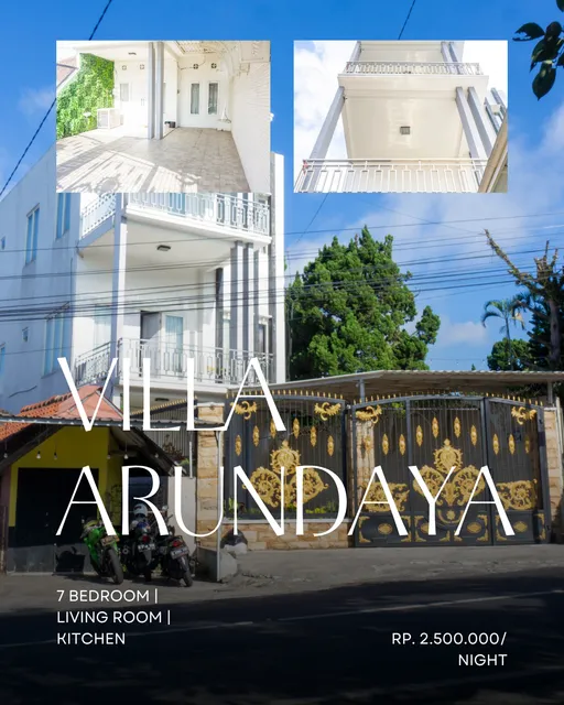 Villa Arundaya | Villa 7 kamar tidur | Batu